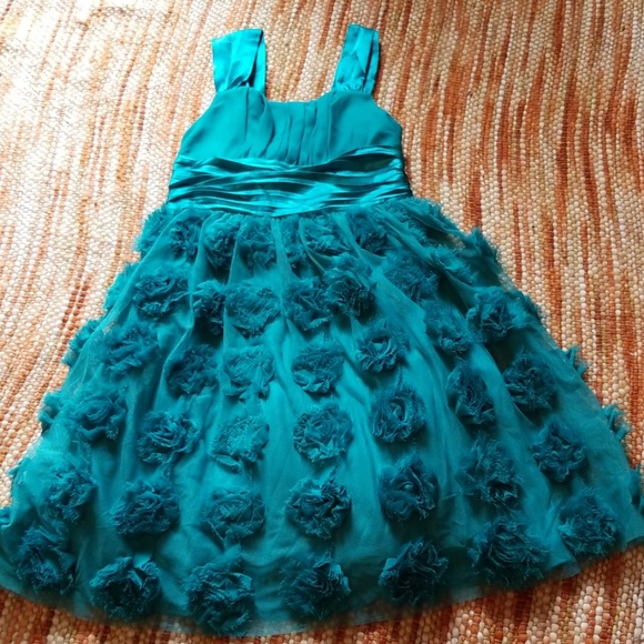 Bonnie Jean Other - Girls 8 shabby ruffle rose fancy twirl dress